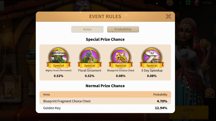 Esmeraldas Prayer probability