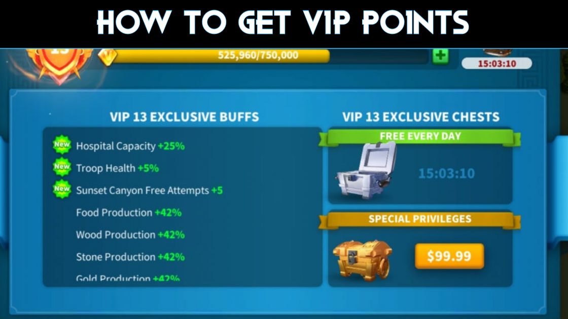 Rise of Kingdoms VIP Points and VIP Levels Guide 2024