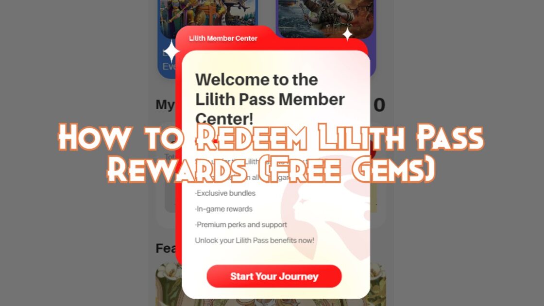 How to Redeem Lilith Pass Rewards (Free Gems)