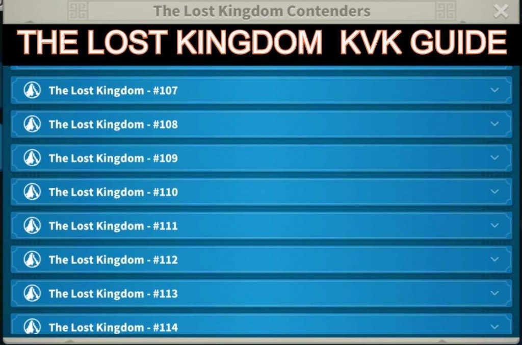 Rise of Kingdoms The Lost Kingdom KVK Season 1 and 2 Guide