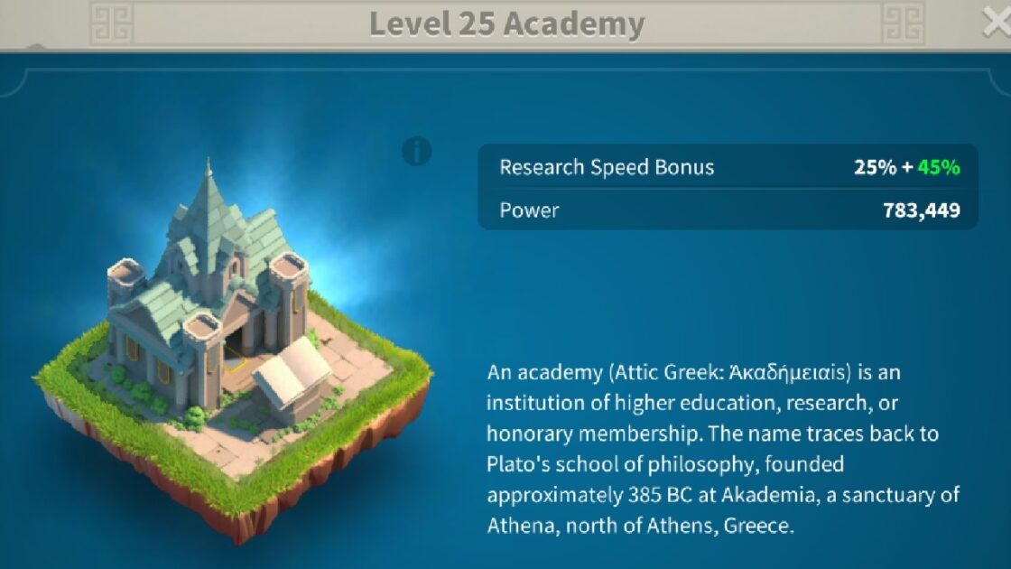 Rise Of Kingdoms Academy