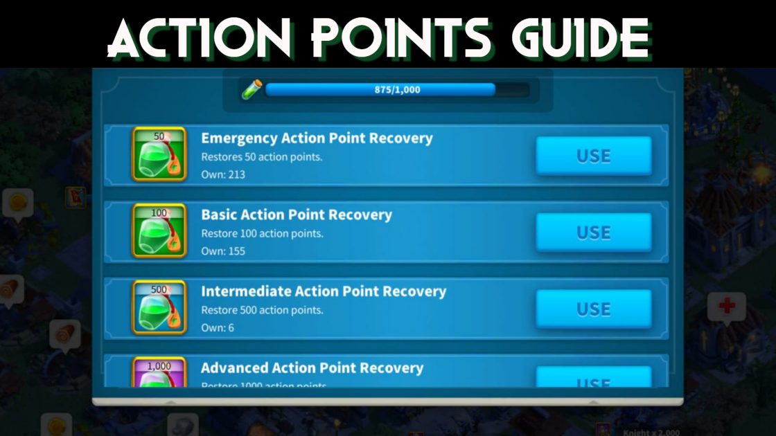 How to get and spend Action Points in Rise of Kingdoms