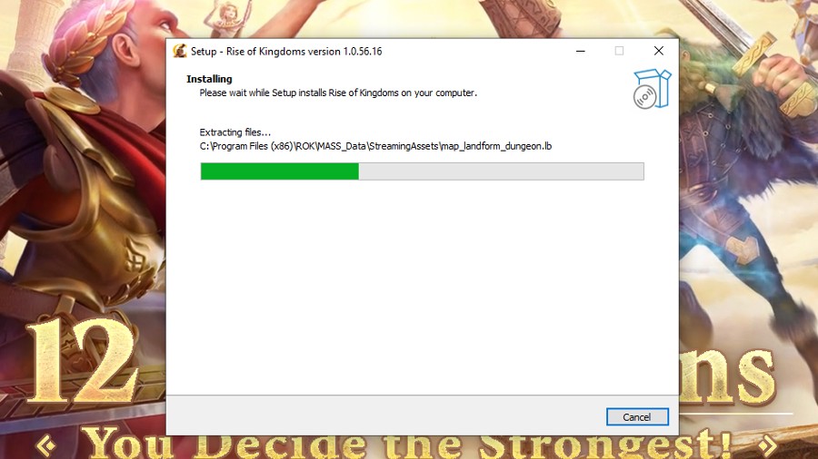 Rise Of Kingdoms emulator installing process