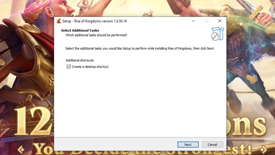 Rise Of Kingdoms emulator installing