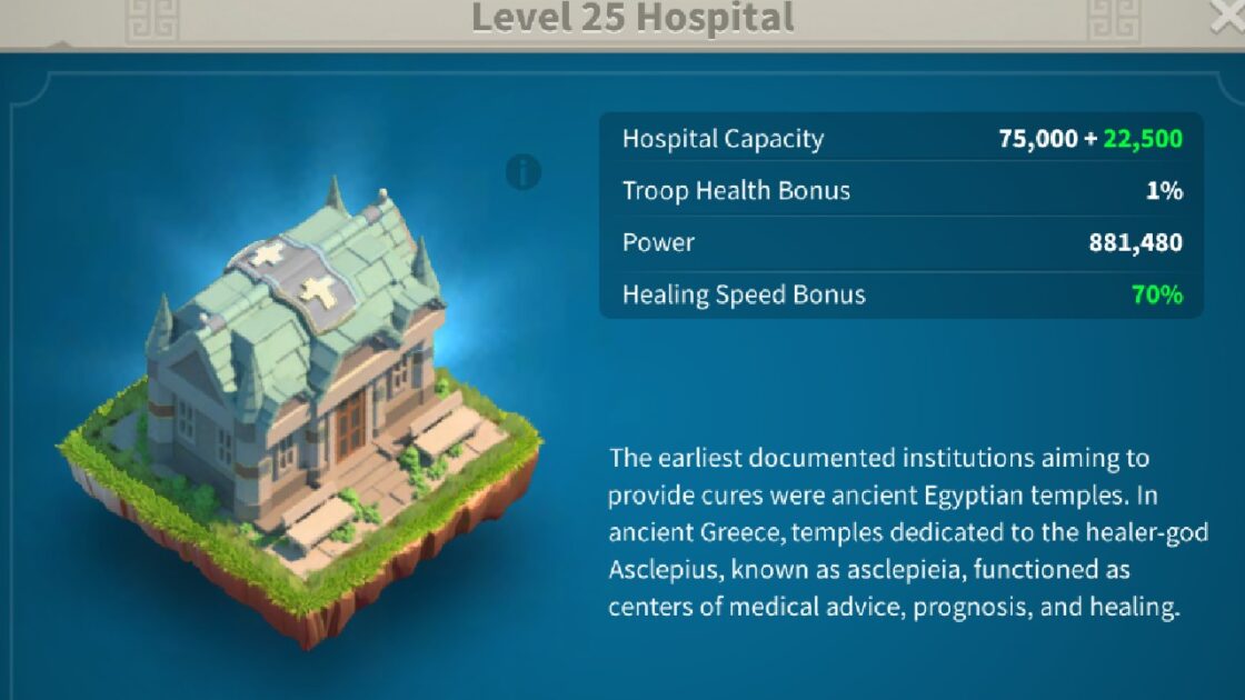 Rise of Kingdoms Hospital