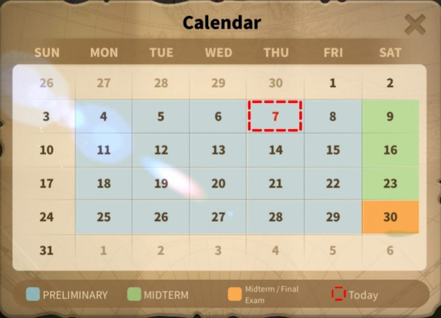 Rise Of Kingdoms Lyceum of Wisdom Calendar