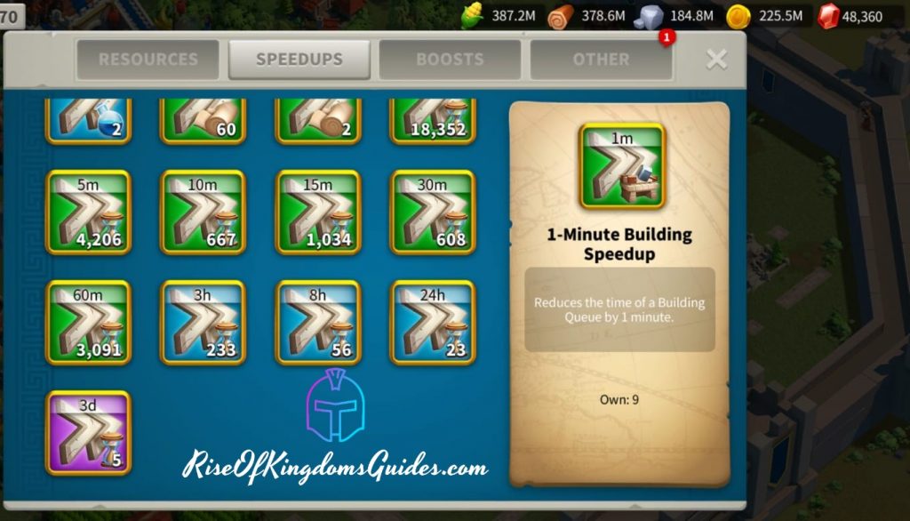 speedups rise of kingdoms