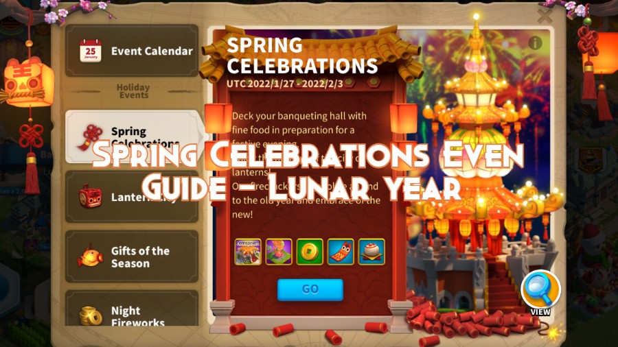 Rise of Kingdoms Spring Celebrations Even Guide – Lunar year